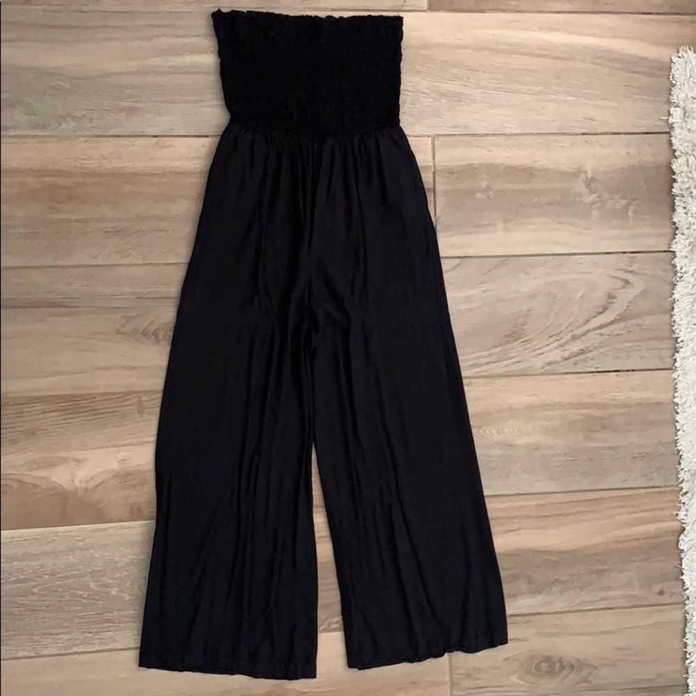 Urban outfitters smocked top wide leg jumpsuit.